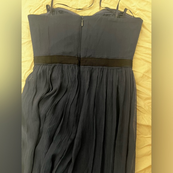 BCBG Max Azria Navy silk maxi size 2 - Picture 6 of 7